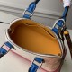 LV Alma BB Embossed Patent Calf Leather In White Women Handbag