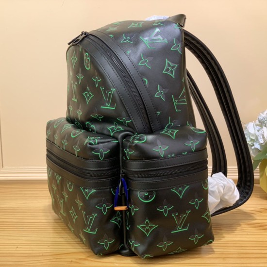 LV Backpack With Contrasting Monogram Prints In Cowhide Leather 38cm 2 Colors