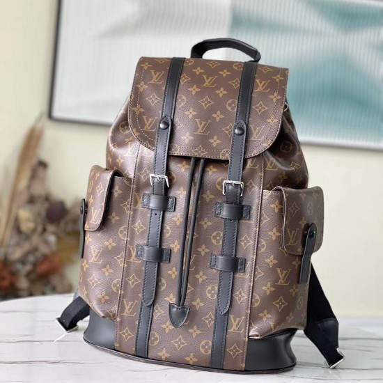 LV Christopher PM Backpack in Monogram Canvas And Cowhide Leather