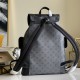 LV Christopher MM Backpack in Masculine Monogram Eclipse Coated Canvas And Eclipse Reverse Coated Canvas
