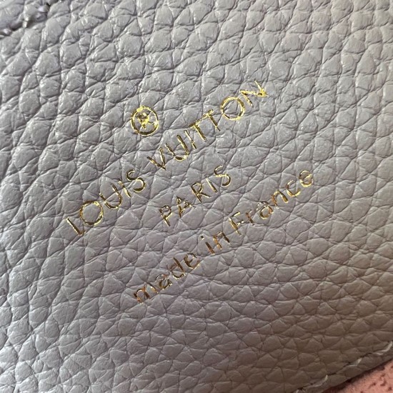 LV Bella Tote Bag in Mahina Perforated Calf Leather 32cm 2 Colors