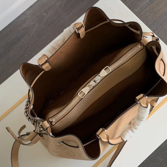 LV Bella Tote Bag in Supple Mahina Perforated Calf Leather 3 Colors