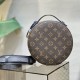 LV Audio Case In Monogram Macassar Coated Canvas And Leather 23cm