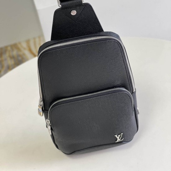 LV Avenue Sling Bag in Taiga Leather 3 Colors 20cm