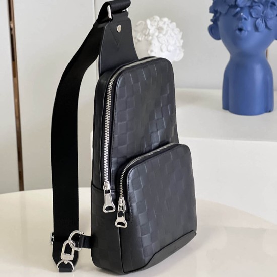 LV Avenue Sling Bag in Damier Infini Cowhide Leather 20cm