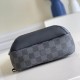 LV Avenue Sling Bag in Damier Graphite Canvas With Contrasting Edges 20cm