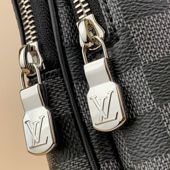 LV Avenue Sling Bag in Damier Graphite Canvas And Leather 21cm