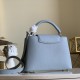 LV Capucines BB Taurillon Leather in Blue