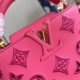 LV Capucines Mini Handbag in Calfskin With Monogram intricate embroidery 21cm 3 Colors