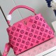 LV Capucines Handbag in Calfskin With Monogram intricate embroidery 27cm 31cm 3 Colors
