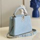 LV Capucines Handbag in Shimmering Taurillon Leather With Seashell Effect LV 3colors