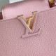 LV Capucines Mini Handbag in Taurillon Leather With Twilled Scrunchie on Handle 3 Colors 21cm