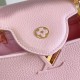 LV Capucines Handbag in Taurillon Leather With Twilled Scrunchie on Handle 3 Colors