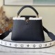LV Capucines Handbag in Taurillon Leather With Shearling Trims 2 Colors