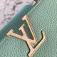 LV Capucines Handbag in Glimmers Taurillon Leather With Seashell Effect LV And Braided Leather Chain 2colors