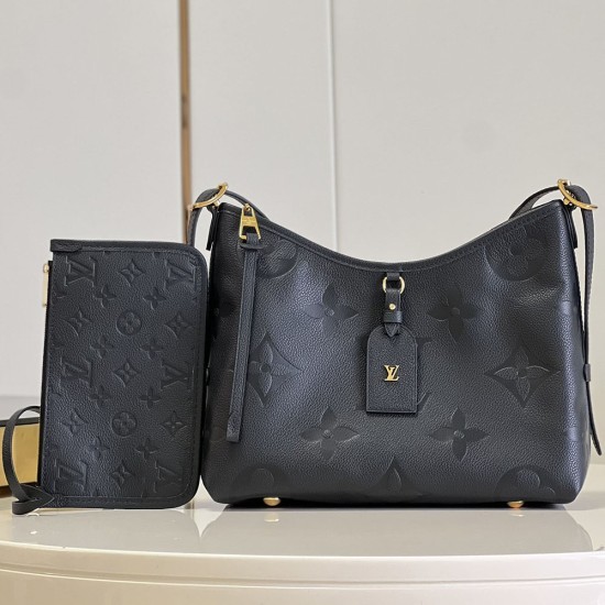 LV CarryAll PM Handbag in Embossed Supple Grained Cowhide Leather 3 Colors 29cm M46288