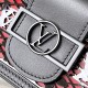 LV Dauphine Mini Handbag in Hollow Out Monogram And Calfskin 2 Colors