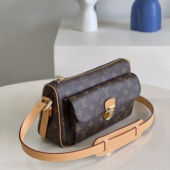 LV Vintage Hobo Bag in Monogram Canvas And Leather 27cm