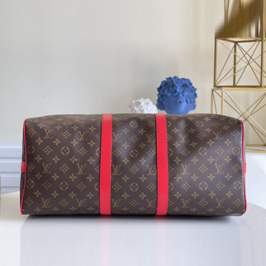 LV Keepall Bandouliere 50 in Monogram Coated Canvas 9 Colors 50cm
