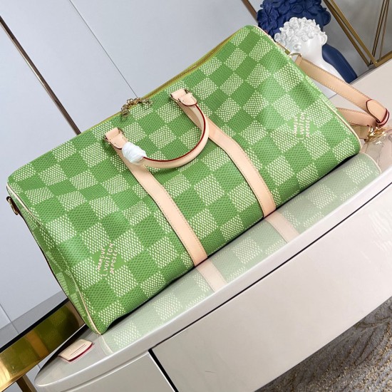 LV Keepall Bandouliere 50 In Damier Golf coated canvas 50cm N40667