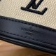 LV Nano Bucket Bag In Lotus Cotton With Monogram Embroidery 13cm