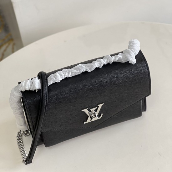 LV MyLockMe Chain Bag in Soft Grained Calfskin 5 Colors 22.5cm