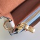 LV MyLockMe Chain Pochette in Calf Leather With Contrast Colors 2 Colors 19cm