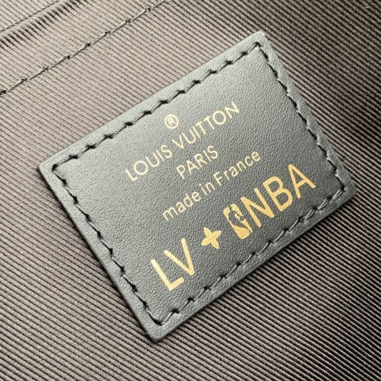 LV LVxNBA Studio Messenger Bag Monogram Embossed Leather