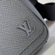 LV District PM Messenger Bag in Taiga Cowhide Leather 3 Colors 26cm