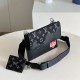 LV Trio Messenger Bag in Monogram Denim Fabric And Taurillon Cowhide Leather 22cm