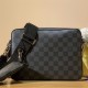 LV Trio Messenger Bag in Damier Graphite Coated Canvas With Wild Animals Print 25cm