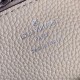 LV Muria Cream Beige Mahina Perforated Calf Leather Braided Top Handle