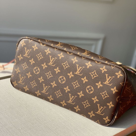 LV Neverfull MM Tote Bag My LV World Tour In Monogram Coated Canvas