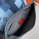 LV Neverfull MM Tote Bag In Denim Fabric With Monogram Pattern Print