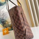LV Neverfull Tote Bag In Damier Ebene Coated Canvas 2 Colors