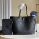 LV Neverfull MM Tote Bag In Embossed Monogram Empreinte Leather 3 Colors