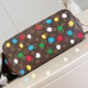 LV X YK Neverfull MM Tote Bag in Monogram Coated Canvas With 3D Painted Dots Print 31cm