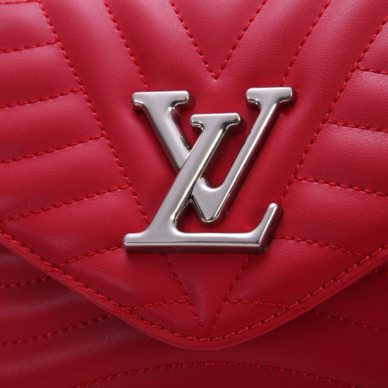 LV New Wave Chain Bag in Quilted Smooth Cowhide Leather 4 Colors 25cm
