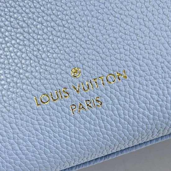 LV On My Side PM Tote Bag in Calf Leather And Monogram Pattern Perforated Calf Leather 3 Colors 25cm