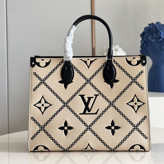LV Onthego Tote Bag in Monogram Empreinte Leather 3 Colors