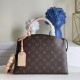LV Petit Malle Tote Bag in Monogram Coated Canvas