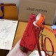 LV Petite Malle Red Patent Leather Gold Hardware