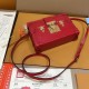 LV Petite Malle Red Patent Leather Gold Hardware