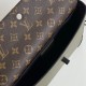 LV Pochette Voyage Steamer Bag in Monogram Coated Canvas And Taiga Leather 2 Colors 28cm