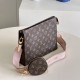 LV Toiletry Pouch in Monogram Coated Canvas 26cm 2 Colors