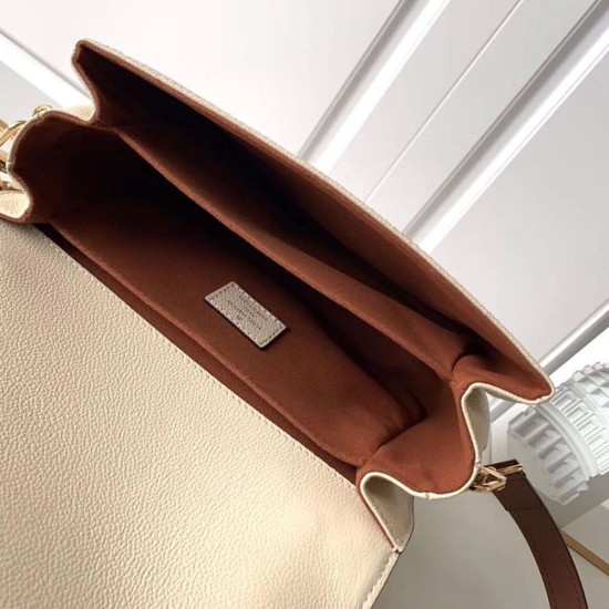 LV Pochette Metis Handbag In Monogram Embossed Empreinte Leather With Braided Top Handle 25cm