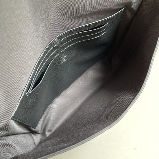 LV Pochette Steamer Bag in Monogram Embossed Empreinte Leather 32cm