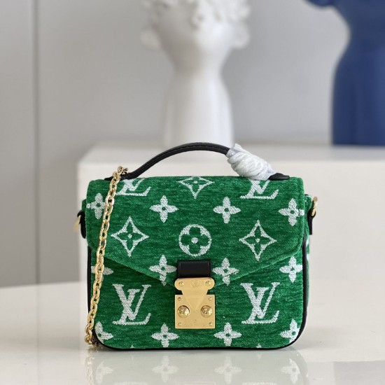 LV Micro Pochette Metis Bag in Monogram Jacquard Velvet 14cm