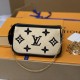 LV Mini Pochette Accessoires In Lotus Cotton With Monogram Embroidery M82472 2 Colors