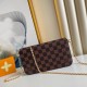 LV Felicie Pochette Bag in Damier Ebene Coated Canvas And Cowhide Leather 21cm